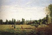 Camille Pissarro Outlook fields Spain oil painting artist